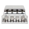 Electric Bass Bridge Replacement 4 Strings Height Adjustable Zinc Alloy