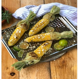 Bayou Classic 500-712 Stainless Grill Topper Perfect Addition For Any Grill Easily Grill Delicate Types of Fish Seafood and Vegetables