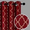Zahari Home Compton Foil Print Polyester Top Grommet Blackout Window