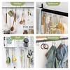 AmazerBath Shower Curtain Hooks Black Shower Curtain Rings, Simple Double