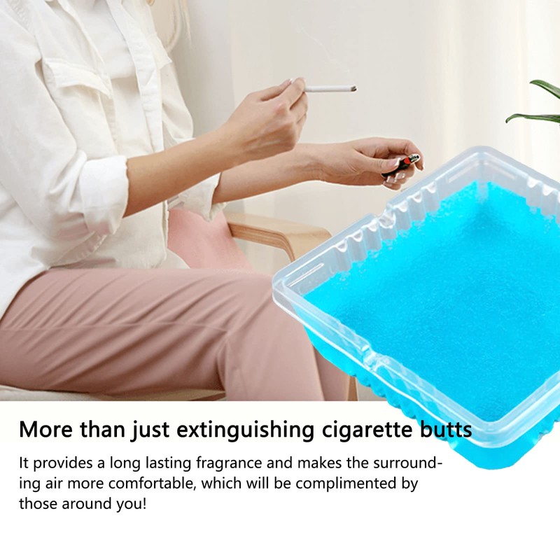 Disposable Ashtrays with Ash Absorbing Balm, 30Pcs Disposable AshTray with