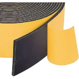 100Ft Self-Adhesive Neoprene Foam CORE Weather Stripping Pipe WRAP Tape 4"