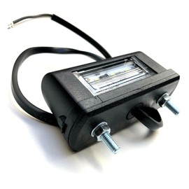 MelTruck® 2x LED Number Plate Light E9 for Lorry Trailer Caravan Construction Machinery
