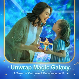 【Birthday Gifts for Kids】Galaxy Projector 20 Lighting Modes Star Projector,HiFi Bluetooth Speaker Galaxy Projector Light,15 White Noise Sensory Lights,Remote&Timer Galaxy Light Projector for Bedroom