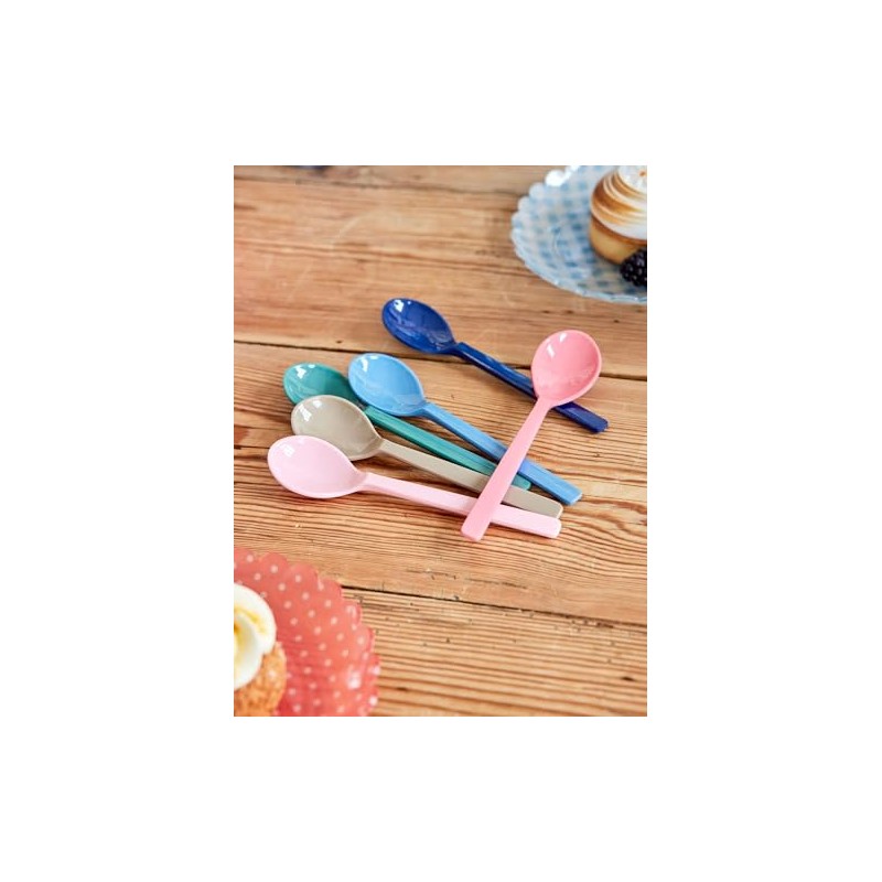 RICE Melamine Teaspoons - A New York Minute Colours -