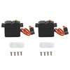2 Pieces RC Steering Gear Servo Waterproof Digital Standard 2.2