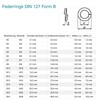 Spring washers M5 stainless steel - DIN 127 form B