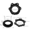 MEIJUN Centerlock to 6 Bolt Fitting Adapter Lockring Aluminium Alloy