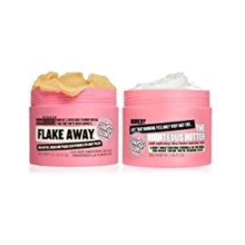 (2 PACK) Soap & Glory Flake Away Body Scrub x 300ml & Soap & Glory Righteous Body Butter x 300ml