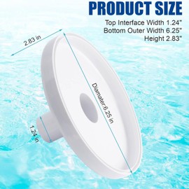 Pool Skimmer Vacuum Plate,Pool Skimmer Replacement Parts,Above Ground Pool Vacuum Plate Compatible with Pentair HydroSkim 513330 and Hayward SP1091WM Vacuum Hose Parts,Pool Cleaning Accessories