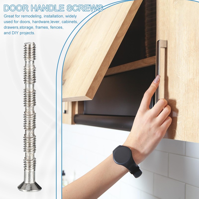 PATIKIL Door Handle Screws M4x45, 20Pcs Break Away Screws Phillips
