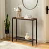 HOOBRO 29.5" Narrow Console Table, Small Entryway Table with Shelf,