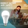 4 Pack Rechargeable Emergency Light Bulbs, Battery Powered LED Light