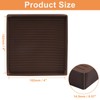 Non-Slip Furniture Pads, 4" x 4", Brown, 4 Pack
