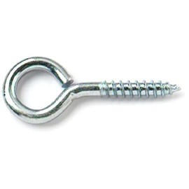 Merriway® BH01146 (4 Pcs) Zinc Plated Steel Screw-In Eyes, 65 mm (2.5/8 inch) - Pack of 4 Pieces
