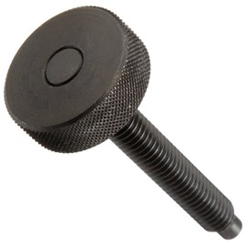 TE-CO 43810 Dog Point Knurled Head Screw Black Oxide, 5/16-18 Thread x 2-1/2" Lg (2-Pack)