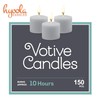Hyoola Votive Candles - 10 Hour Burn Time - Unscented