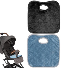 MEOAlBkey 2PCS Waterproof Car Seat Protector for Potty Training,Universal Fit for Baby & Toddler Car Seats Strollers High Chairs - Reusable Leak-Proof Liners (Deep blue/Black)