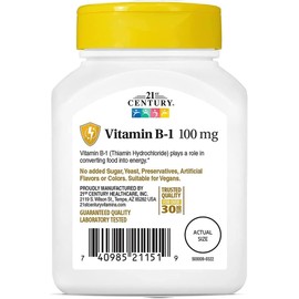 21ST Century VITAMIN B-1 100mg 110 TABS