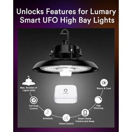 Lumary Hub Bluetooth Mesh Gateway, 2.4 GHz Wi-Fi Required, ZigBee Smart Home Bridge for UFO LED High Bay Light, Deck Lights, Work w/Alexa Google, (ONLY Surport Lumary/Tuya Smart Device), L-GW0A1