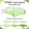 Bokon Sage Green 6 Pack Classroom Turn in Trays, Stackable