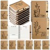 Resurhang 40 Pcs Bible Verse Spiral Notebook with Bamboo Retractable