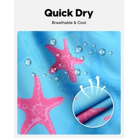 maamgic Men's Swim Trunks 5 inch Recycled Beach Shorts with Compression Liner Quick Dry Swim Shorts Zipper Pockets