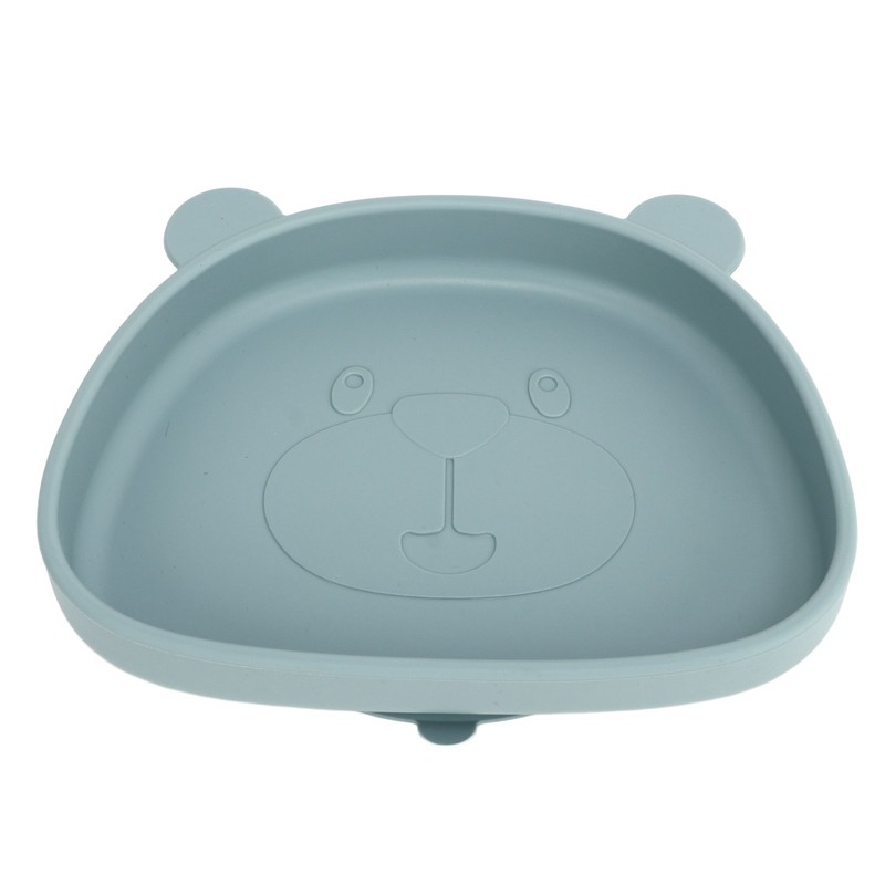 Baby Suction Plates Panda Shaped Powerful Suction Silicone Kid Suction