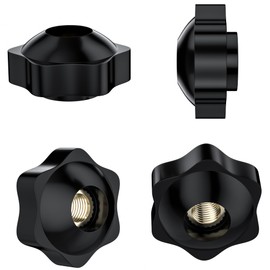 9 PCS Hex Clamping Nuts Knob,Star Shape Handle Nuts (M8)