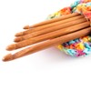 uxcell Crochet Hooks, 12pcs 3-10mm Bamboo Afghan Tunisian Crochet Hooks