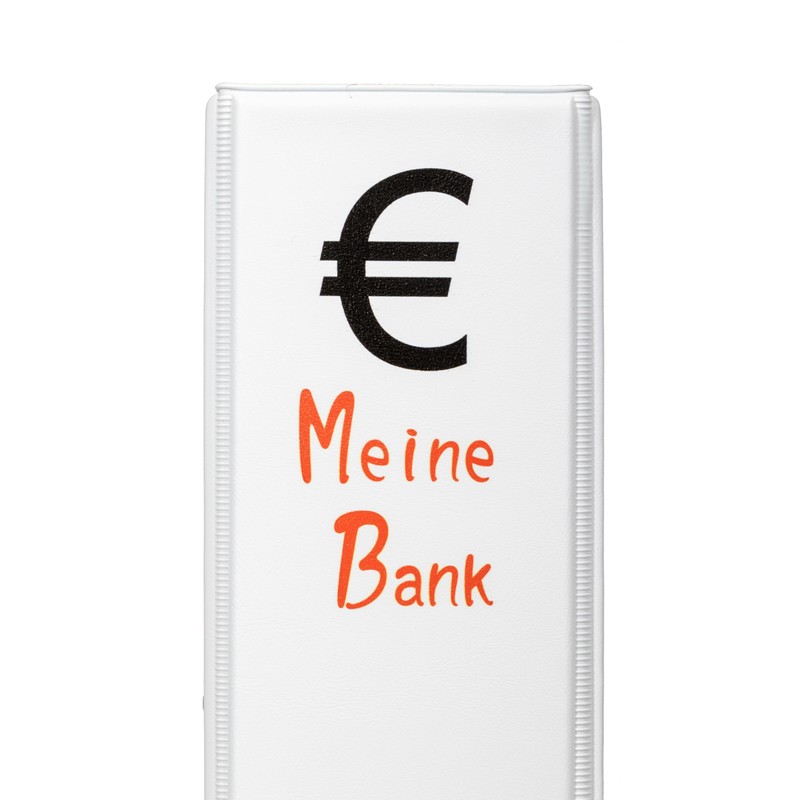 -Meine Bank- PVC Motif Folder A4 - Sturdy PVC Folder