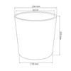 Prosper Plast Rato Round Flowerpot, 25 x 22.4 cm, Mocca,