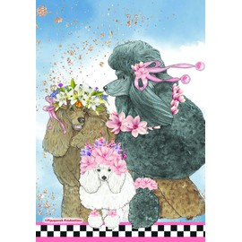 Poodle GFS479 Pipsqueak Productions Garden Flag 12" x 17"