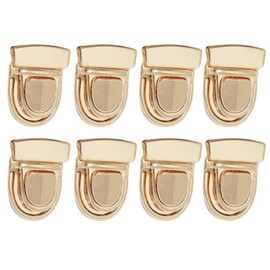 Tuck Lock Clasp Purse Thumb Lock Practical Tuck Lock Duck Tongue Lock for DIY Box Leather Hangbag Case Clasp Purse Backpack Gold 8 Pcs