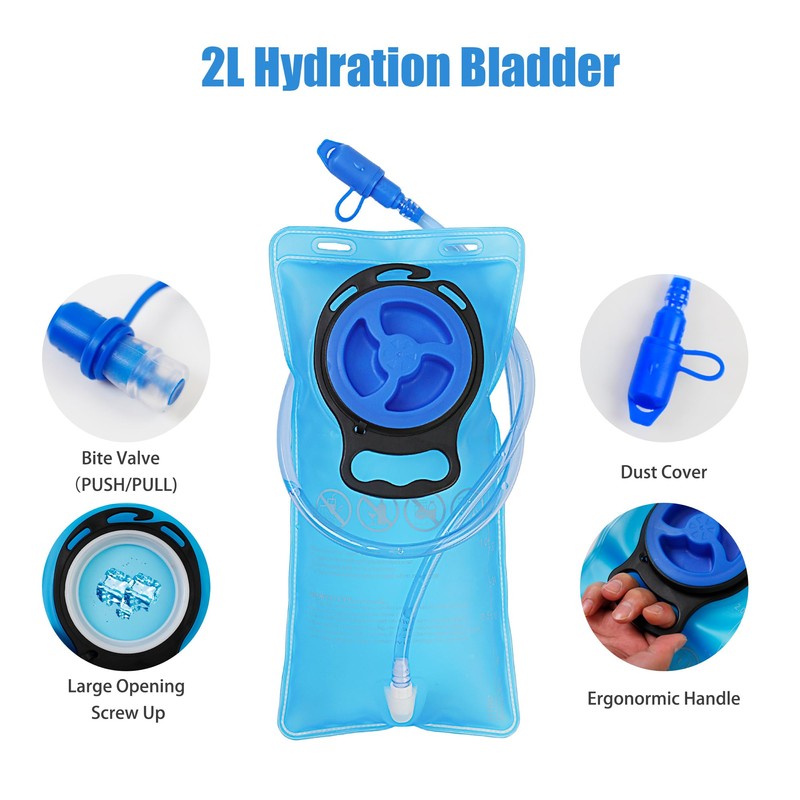 Zavothy Hydration Backpack with 2L Water Bladder, Lightweight Hydration Pack