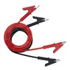 CZJZDZ 2pcs Alligator Clips Test Lead Dual Ended Crocodile 15A