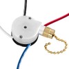 ZE-208s 3 Speed Fan Switch for Ceiling Fan,4 Wire Pull Chain Switch Compatible with Hunter Fan Light Replacement Parts, Brass Chain