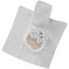 Casatessile Susanna Grigio Scuro Bathroom Wash with Fabric Basket Set