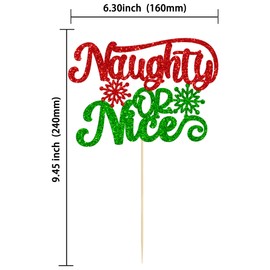 Paquete de 1 decoración para tartas traviesas o bonitas con purpurina de copo de nieve de feliz Navidad, decoración para decoración de pasteles de feliz Navidad, baby shower, Papá Noel, feliz año nuevo, día festivo, fiesta, decoración de pasteles