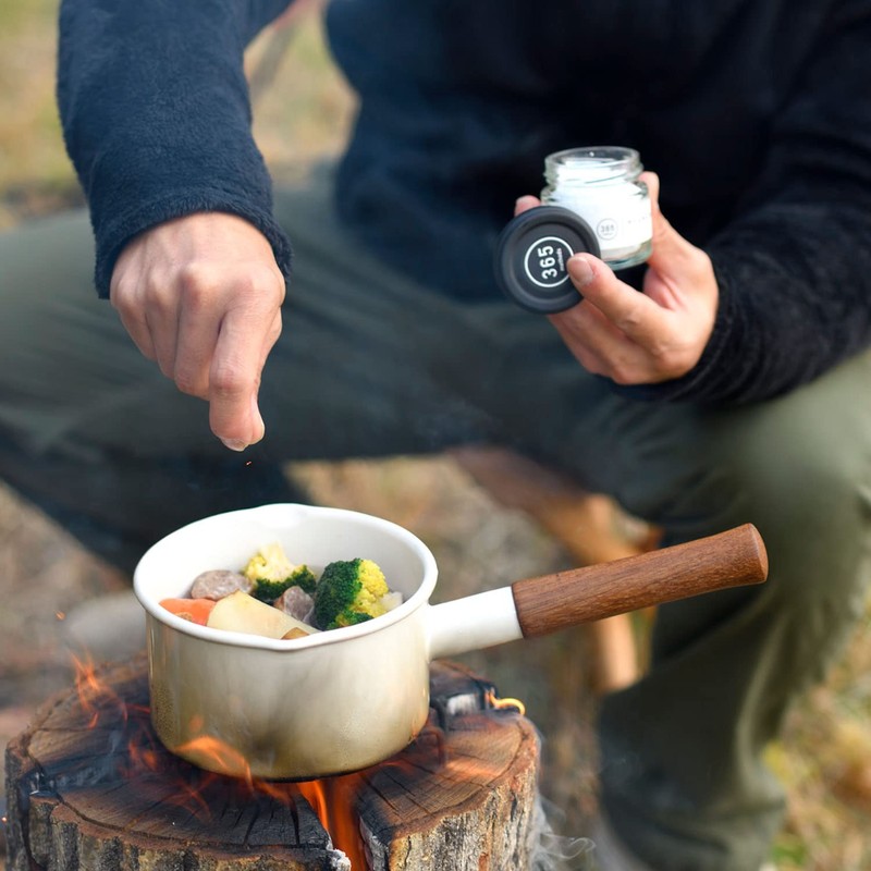 365methods YY-16S.Y Saucepan, Enamel, 6.3 inches (16 cm), Induction Compatible,