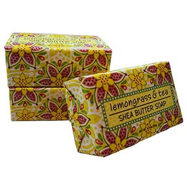 Greenwich Bay - 6.5 oz Gardner Shea Butter - 3 Bar Soaps - Lemongrass & Tea