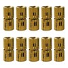 10Pcs Brass Barrel Hinges, Invisible Cabinet Furniture Hinges with 180