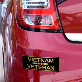 9x3 Vietnam Veteran Sticker 3-Pack Vietnam Veteran Bumper Sticker Vietnam Vet Sticker 100% Waterproof Durable Quality Vietnam Stickers Vietnam Veteran Decals
