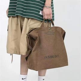 Gulenvailo Tote Bag, Canvas, Fashionable, A4, Large, Horizontal, Zippered, Men's, Women's, Kids, Unisex, Handbag, Shoulder Bag, Large Capacity, For Work or School, Lightweight, Casual, Overnight,