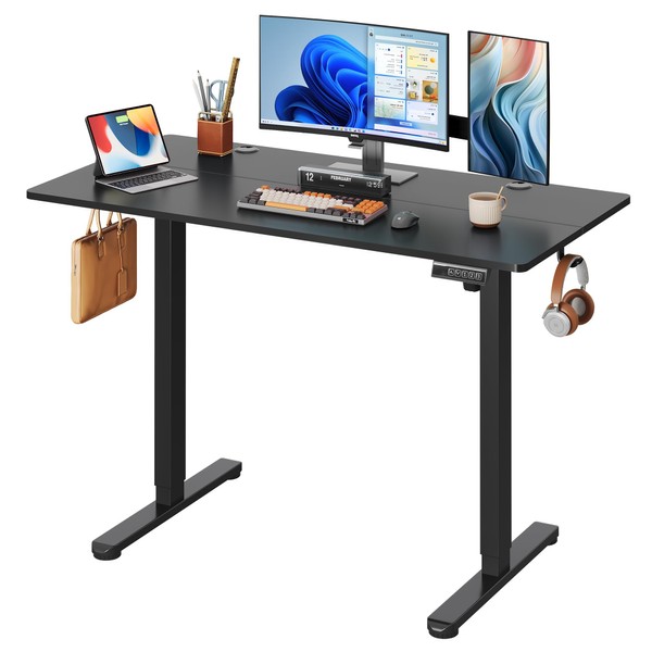 DEVAISE 48 X 24 Inches Electric Standing Desk,Height Adjustable Stand