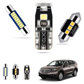 EASY EAGLE LED Interior Car Lights for Honda-CRV-2007-2012: 10 Piece Kit White LED Light Bulbs - Super Bright 6000K + Install Tool