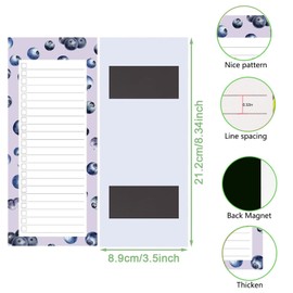 Magnetic Notebook, Shopping List Magnetic, Pack of 6 Magnetic Notepads, Shopping List Pad, Shopping List, Todo List Fridge, Shopping Pad Magnetic, Magnetic Notepads