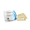 Shield Polythene Disposable Gloves and Oqard Cleansing Wipes (10 pack of gloves, Medium)