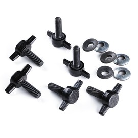 Xprite 6 Tee Knobs Set Hard Top Quick Removal Change Kit For 2007-2018 Jeep Wrangler Sport Sahara Rubicon Freedom (Replace Torx Bolts)