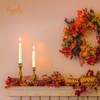 Hyoola Taper Candles - 6 Inch Ivory Dripless, Unscented Dinner